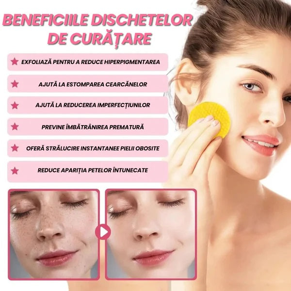 Dischete pentru pete pigmentare cu Turmeric si Acid kojic, Curatare in profunzime, ELbbuB, 40 bucati