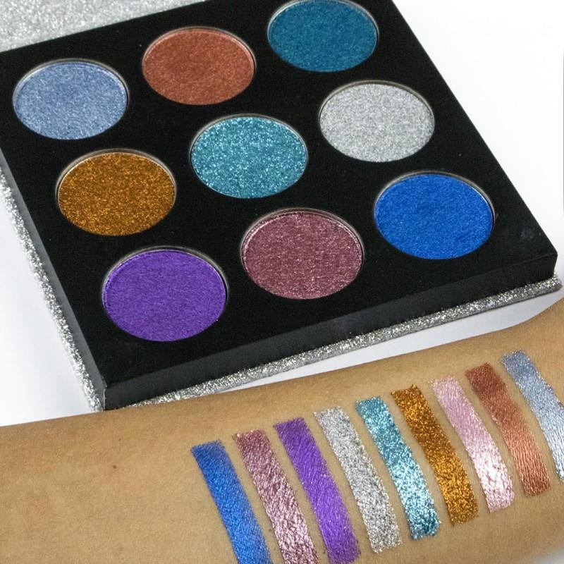 Paleta de farduri REVOLUTION Pressed Glitter Palette-Illusion