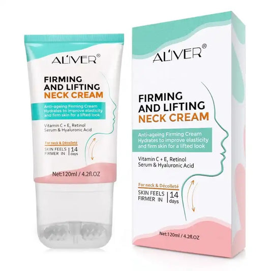 Crema 2 in 1 cu efect de lifting pentru tonifierea si albirea pielii gatului, 120 ml, Aliver