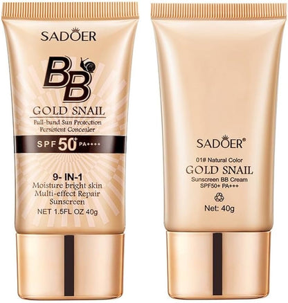 Crema BB cu Secretie de melc si Aur, SPF 50+,pentru acoperire naturala, 40g