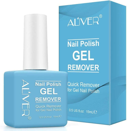 Solutie pentru indepartarea gelului UV si a ojei semipermanente de pe unghii Aliver Nail Polish GEL Remover