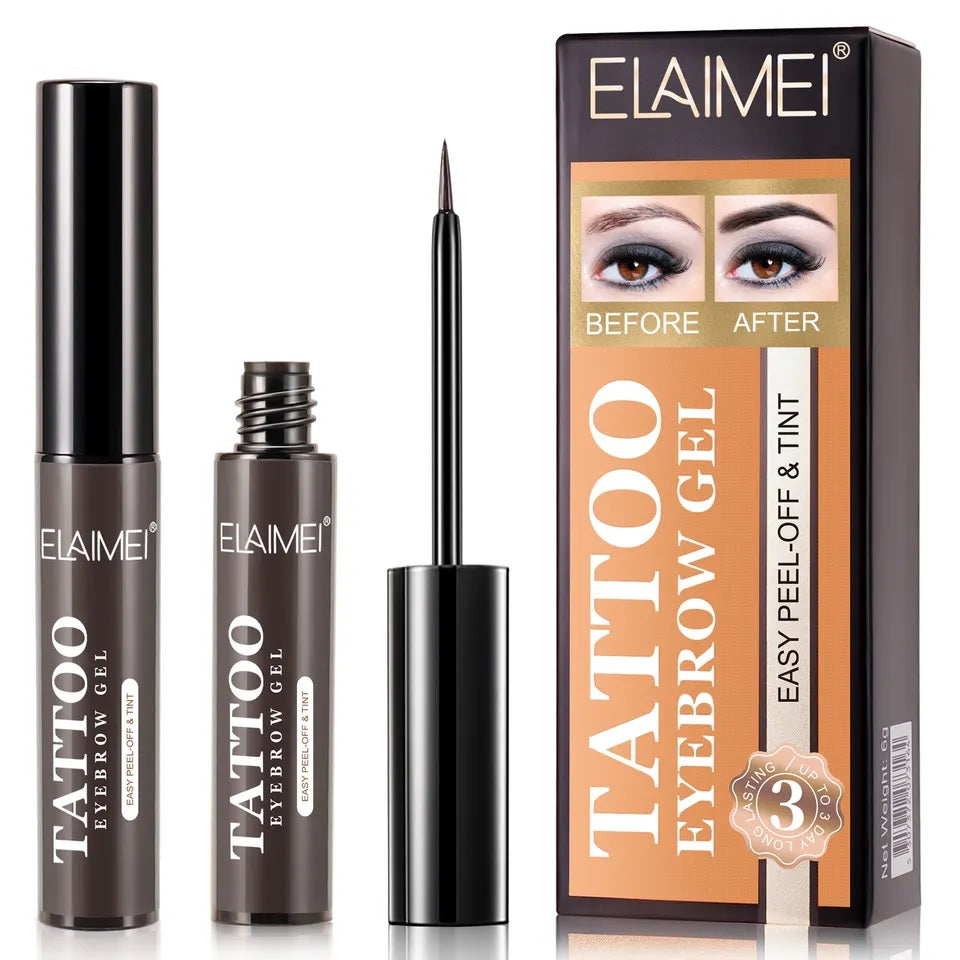 Gel nuantator semipermanent pentru sprancene Elaimei Tattoo Eyebrow Gel