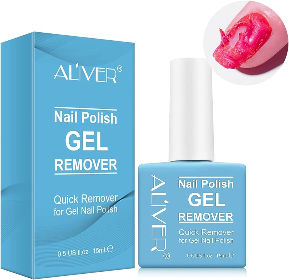 Solutie pentru indepartarea gelului UV si a ojei semipermanente de pe unghii Aliver Nail Polish GEL Remover