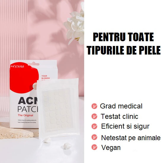 Plasturi pentru acnee cu acid salicilic, 36 buc, Mooyam Acne Patch