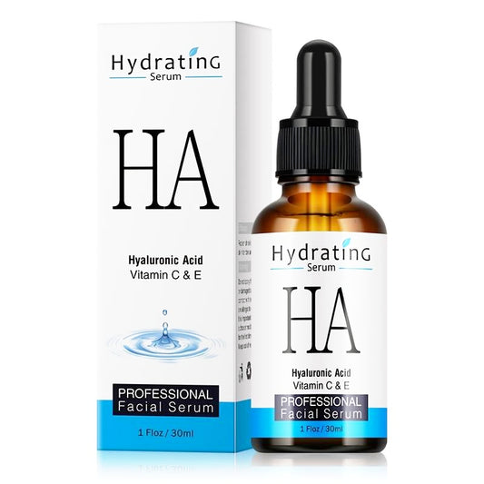 Ser hidratant cu Acid Hialuronic, Vitamina C + E