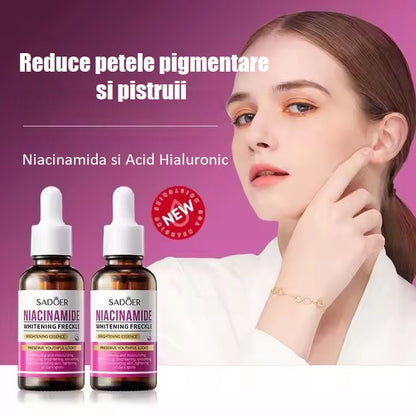 Ser anti-hiperpigmentare cu Niacinamida si Acid Hialuronic, Sadoer Whitening Freckle