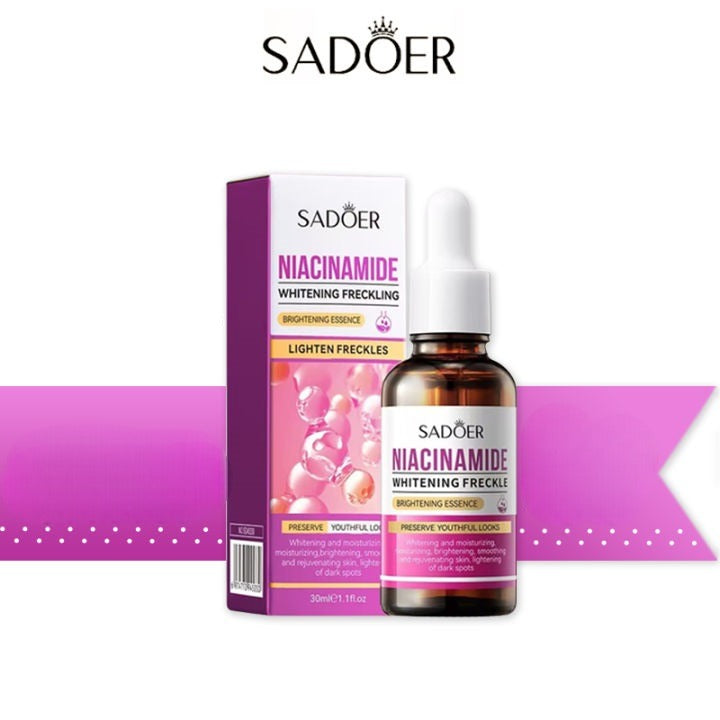 Ser anti-hiperpigmentare cu Niacinamida si Acid Hialuronic, Sadoer Whitening Freckle