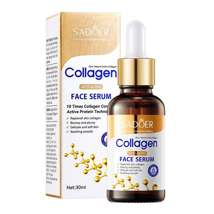 Ser anti-imbatranire cu Colagen si Acid Hialuronic, Sadoer Collagen Face Serum