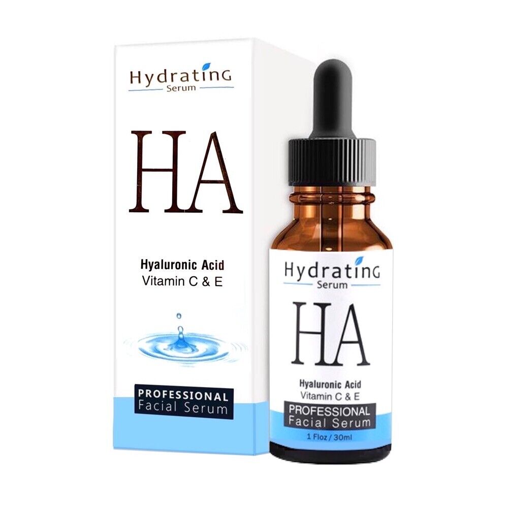 Ser hidratant cu Acid Hialuronic, Vitamina C + E