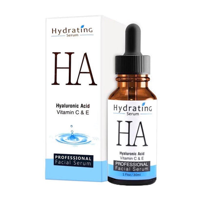 Ser hidratant cu Acid Hialuronic, Vitamina C + E