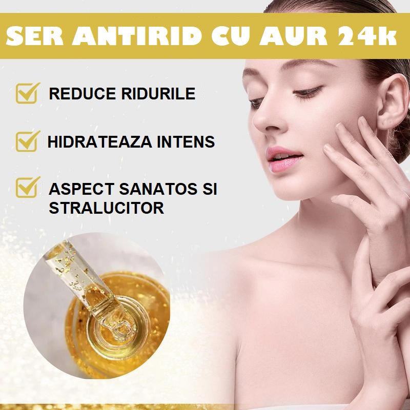 Ser Antirid cu Foite Aur 24K & Acid Hialuronic