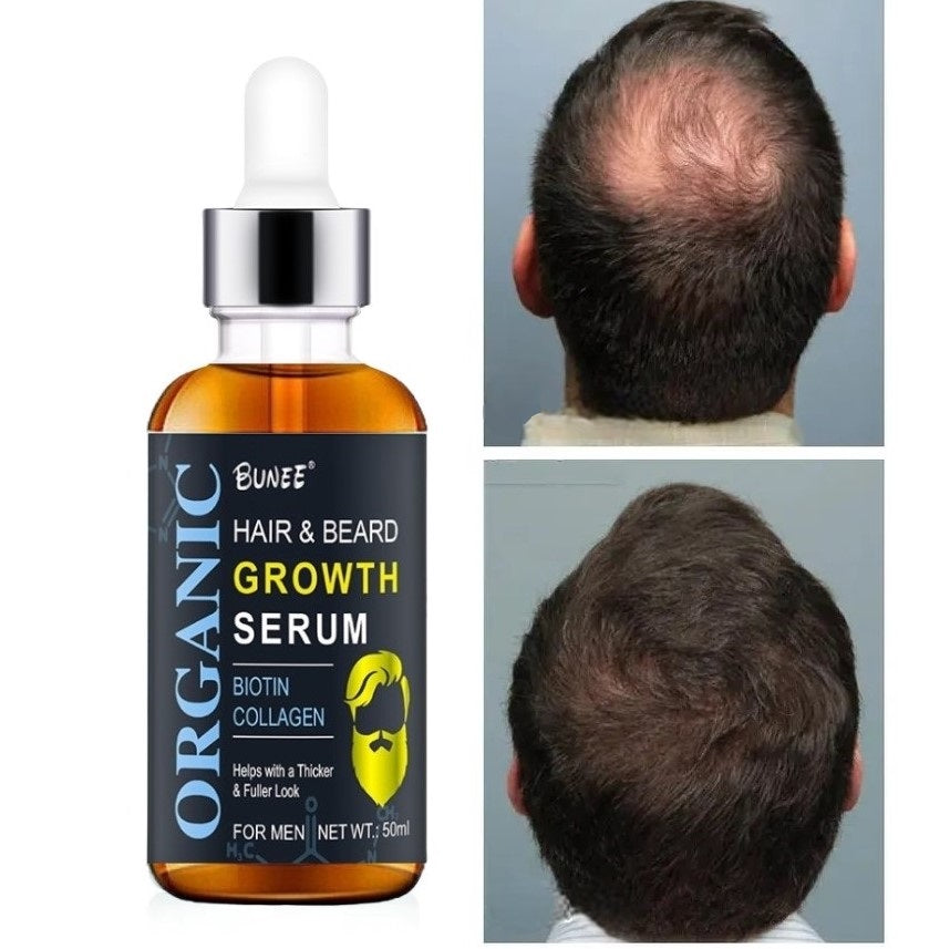 Ser pentru regenerarea parului si barbii Bunee Hair & Beard Growth Serum