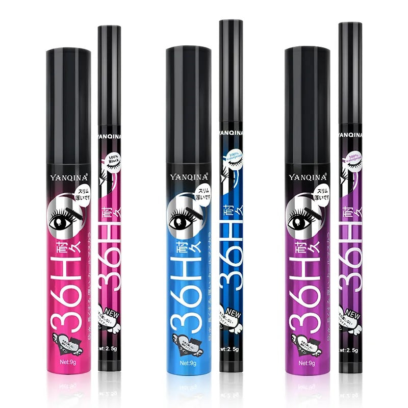 Set Mascara si Eyeliner negru, Waterproof