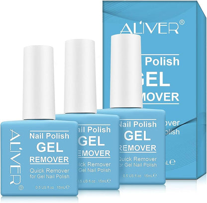 Solutie pentru indepartarea gelului UV si a ojei semipermanente de pe unghii Aliver Nail Polish GEL Remover