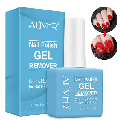 Solutie pentru indepartarea gelului UV si a ojei semipermanente de pe unghii Aliver Nail Polish GEL Remover