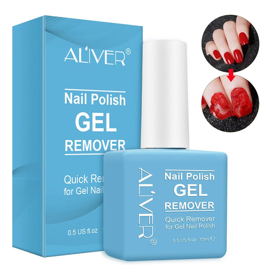 Solutie pentru indepartarea gelului UV si a ojei semipermanente de pe unghii Aliver Nail Polish GEL Remover