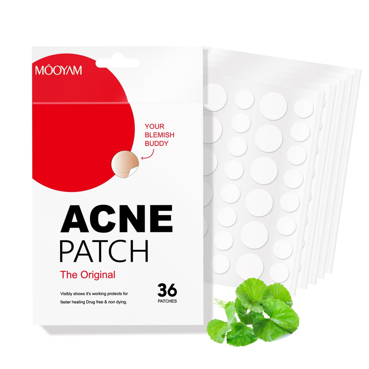 Plasturi pentru acnee cu acid salicilic, 36 buc, Mooyam Acne Patch