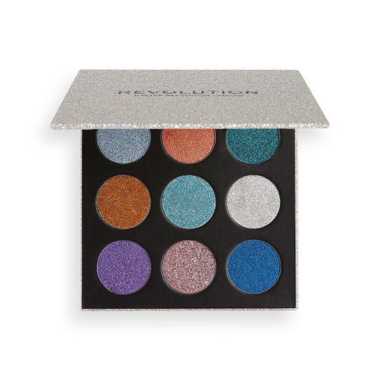 Paleta de farduri REVOLUTION Pressed Glitter Palette-Illusion