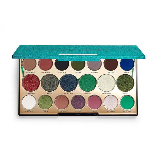 Paleta de farduri REVOLUTION Precious Stone Emerald Eyeshadow Palette