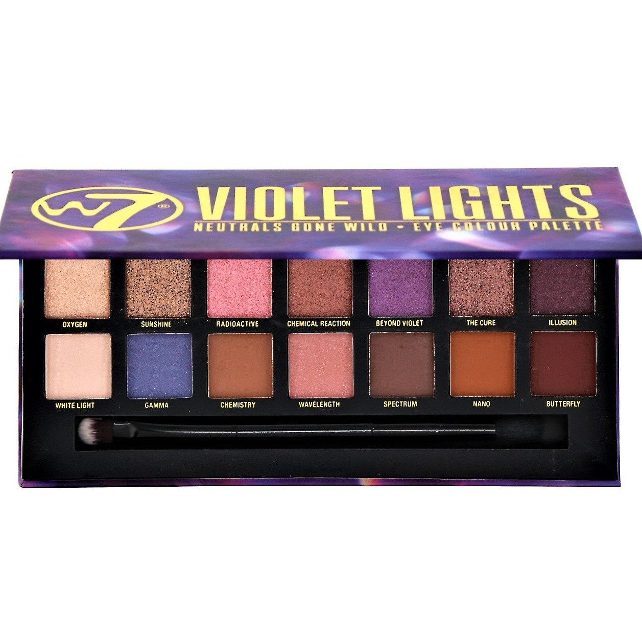 Paleta de farduri W7 Violet Lights Neutrals Gone Wild