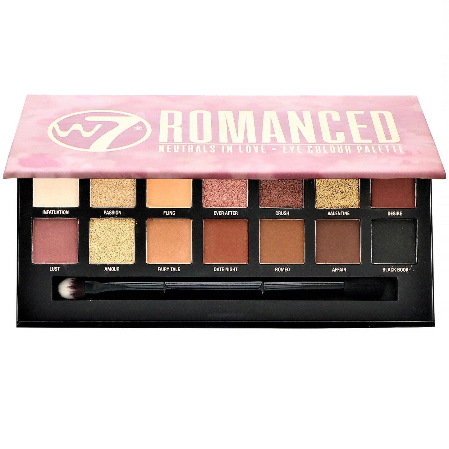 Paleta de farduri W7 Romanced Neutrals In Love Eyeshadow Palette