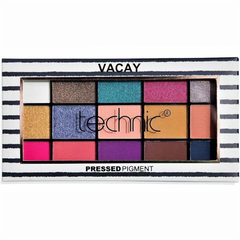 Paleta de farduri TECHNIC Vacay Pressed Pigment