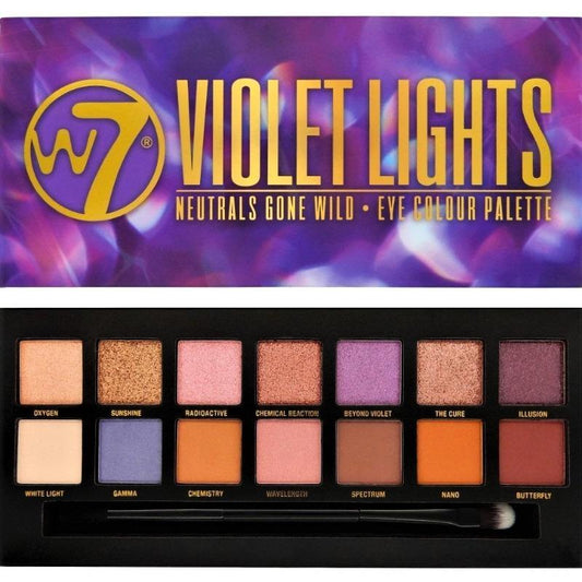 Paleta de farduri W7 Violet Lights Neutrals Gone Wild