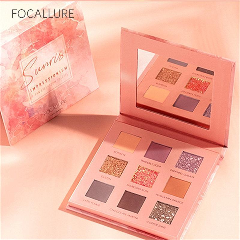 Paleta de farduri FOCALLURE 9 Pan Eyeshadow Palette-Sunrise