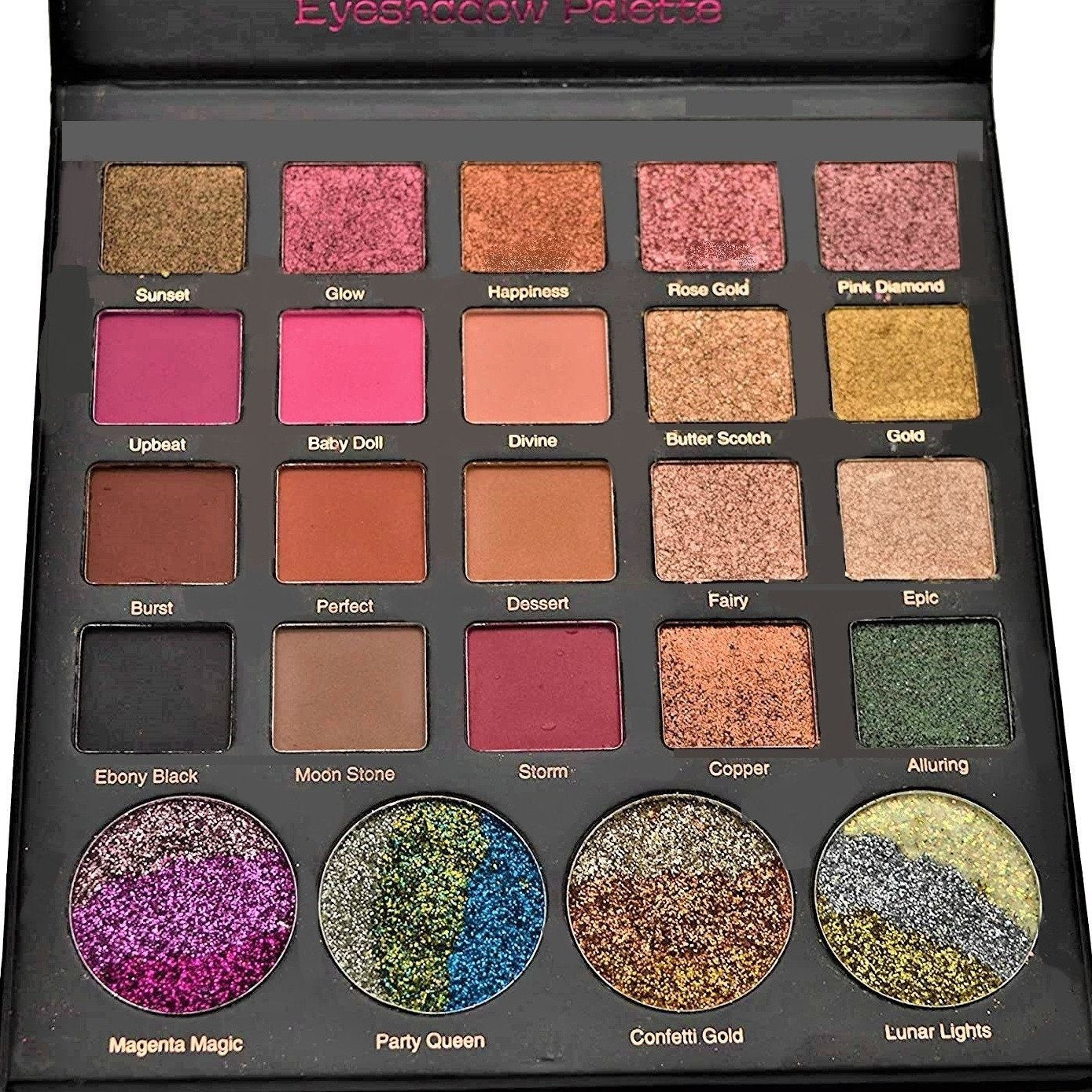 Paleta de farduri SAFFRON Matte-Metallic-Glitter Eyeshadow Palette