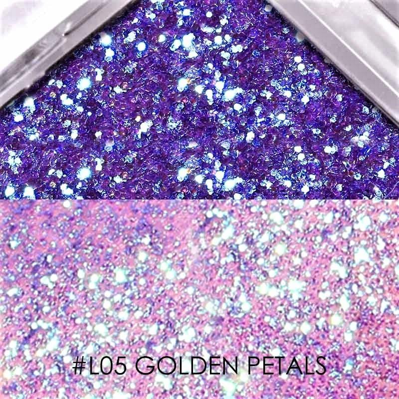 Glitter FOCALLURE Colorfulism Single Eyeshadow-05 Golden Petals