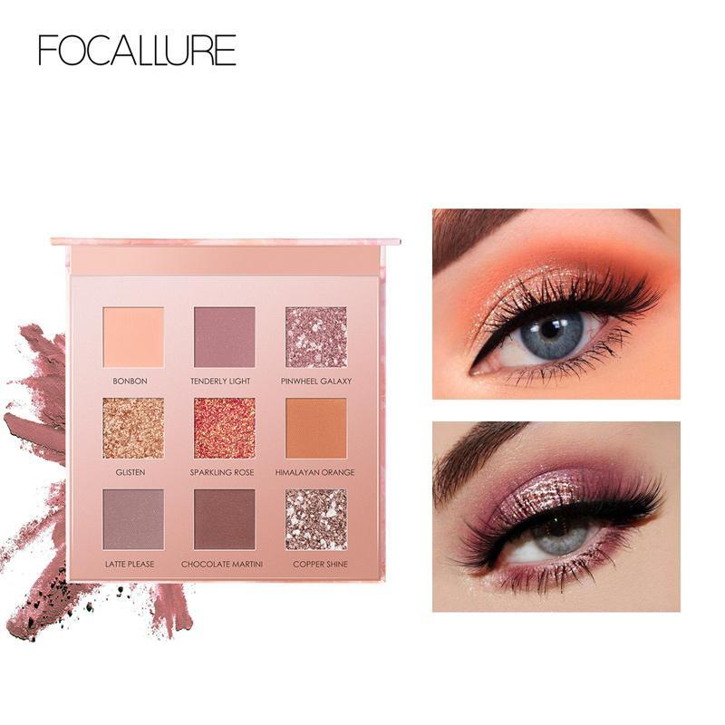 Paleta de farduri FOCALLURE 9 Pan Eyeshadow Palette-Sunrise