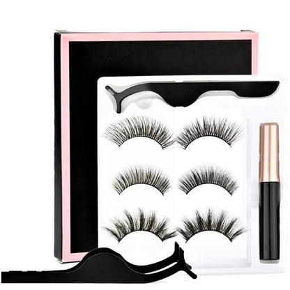 Set 3 Perechi de Gene False, Magnetice 3D, Profesionale, cu 5 Magneti si Tus Magnetic