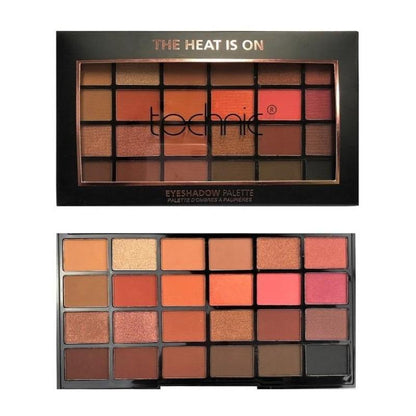 Paleta de farduri TECHNIC 24 Eyeshadows Palette -The Heat is On