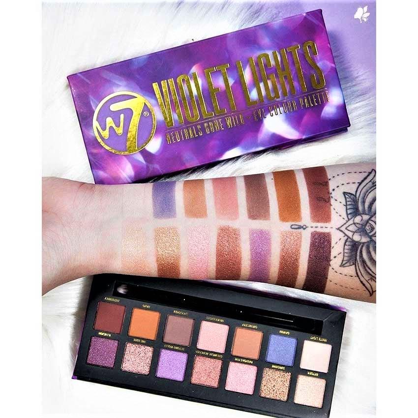 Paleta de farduri W7 Violet Lights Neutrals Gone Wild