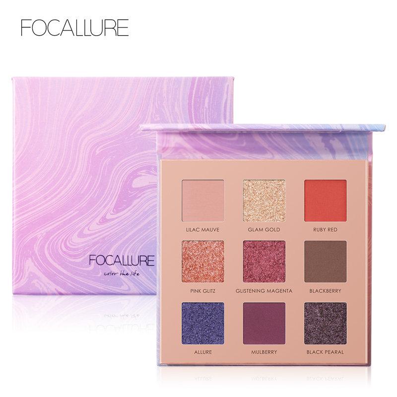 Paleta de farduri FOCALLURE 9 Pan Eyeshadow Palette-Night Elf