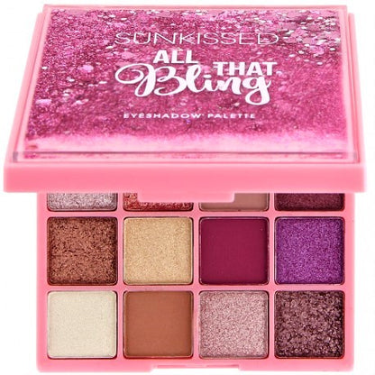 Paleta de farduri SUNKISSED All That Bling Eyeshadow Palette